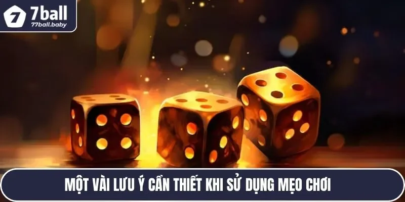 Các lưu ý quan trọng